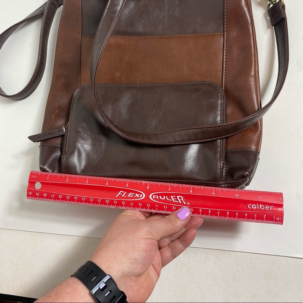 Tignanello Crossbody Handbag Purse Convertible Organizer Travel Bag RFID Protect - Picture 4 of 11